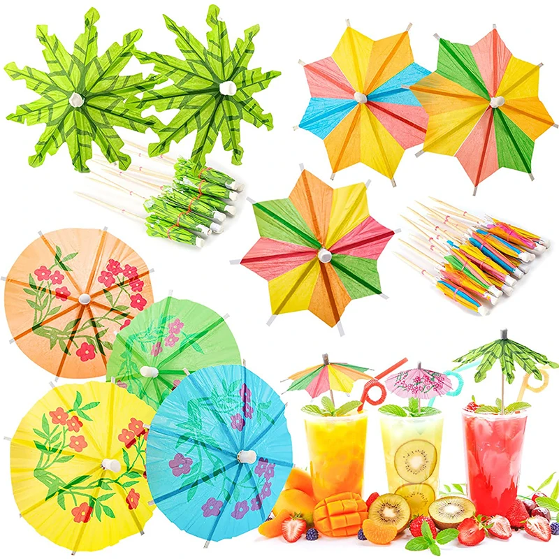 Lot De 120 Pics à Cocktail En Bambou Forme Feuille - 12 Cm - Pour Apéritifs, Fruits, Décorations Fête - Vert