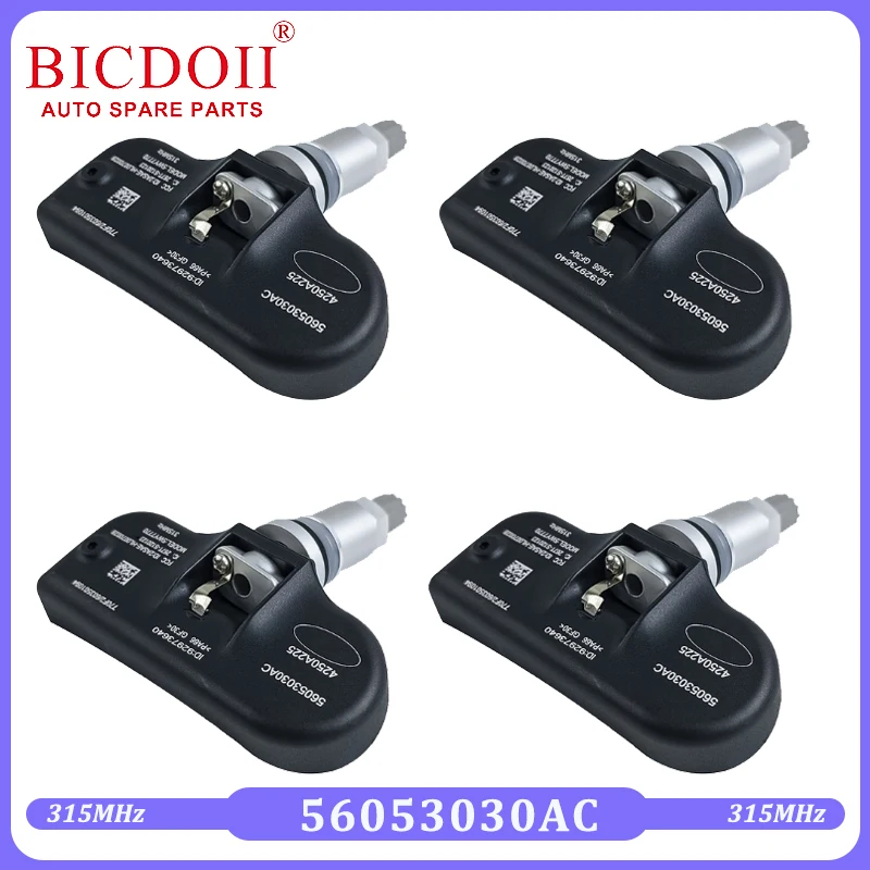 4x TPMS Tire Pressure Sensors For Chrysler Pacifica 2006-2008 & Sebring 2007-2011