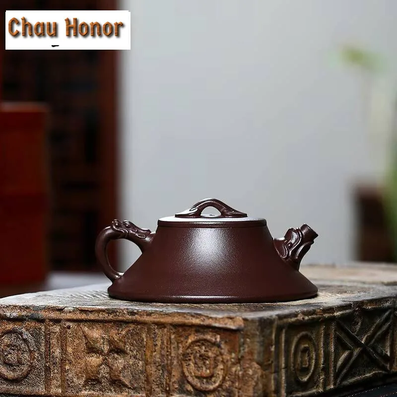 150ml Yixing Raw Ore Purple Clay Teapot Handmade Household puer Kungfu Teaset Tea Ceremony Drinkware Accessories Customized Gift