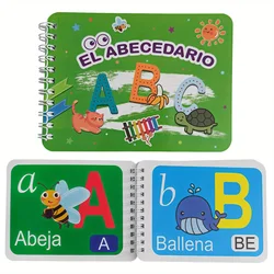 Spanish Alphabet Learning Card Book: Language Learning Aids for Beginners and Early Education (Spanish Letters)