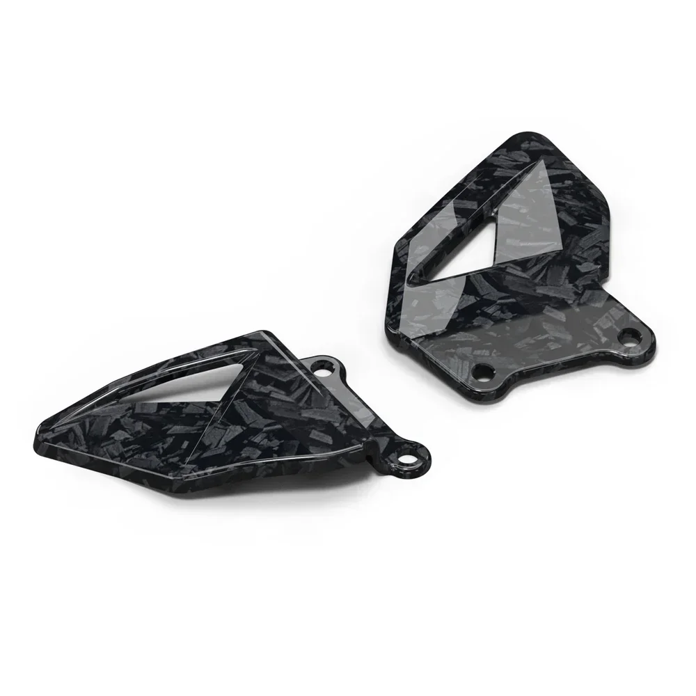 Motorcycle Foot Pedals For Honda CBR600RR CBR600 RR 2003- Motorcycle Foot Pedal Heel Guard Plates Decoration Carbon-look