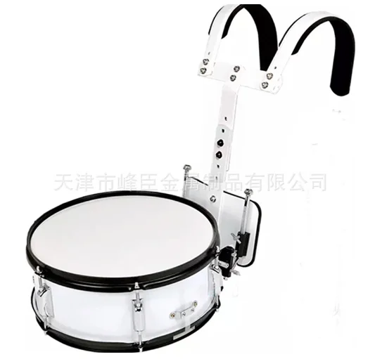 

Professional 14 inch back mounted small military drum thickened wooden band drum horn team back mounted small military drum marc