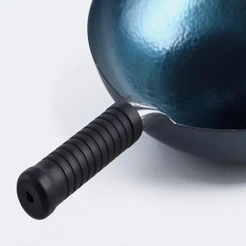 High-Grade Handmade Iron Pan Without Coating Health Wok Non-Stick Pan Gas Stove Induction Cooker General Zhangqiu Iron Wok 36CM - Image 4