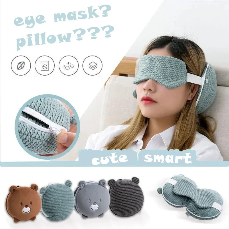 

Eye Mask Neck Pillow Travel Eye Mask Pillow All-in-one Eye Mask Neck Pillow Comfortable and Soft