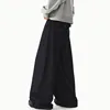 FEWQ Korean Style Men's Denim Pants Solid Color Straight Casual Trousers Wide Leg Loose Male Jeans Menswear Spring 2025 24K1200 6