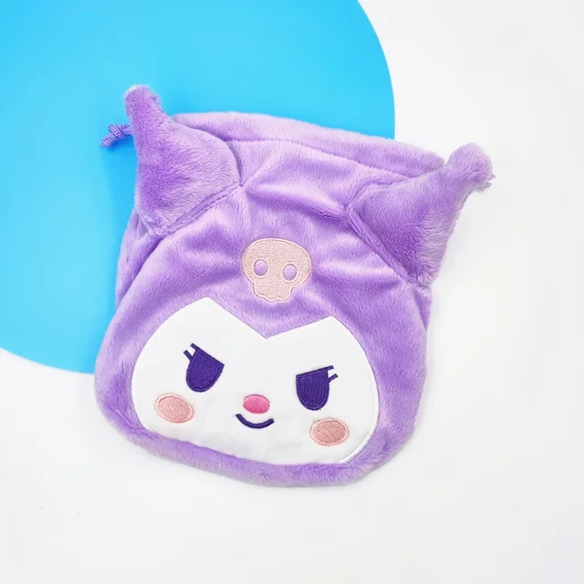 21Cm Sanrios Kawaii Mymelody Cinnamoroll Kuromi Cartoon Storage Bag Carry-On Drawstring Cosmetic Storage Coin Purse 2