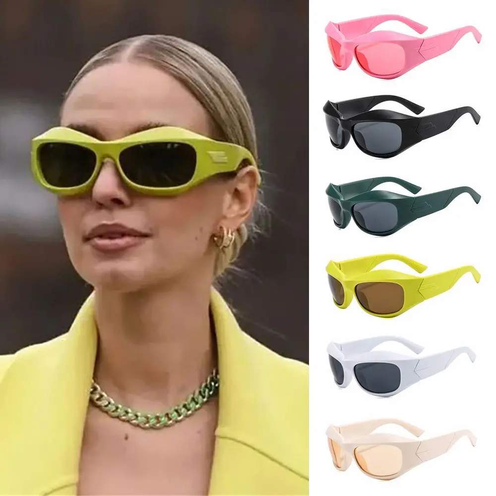 New Y2K Sunglasses Thick Frame Cyberpunk Sports Sunglasses Driving