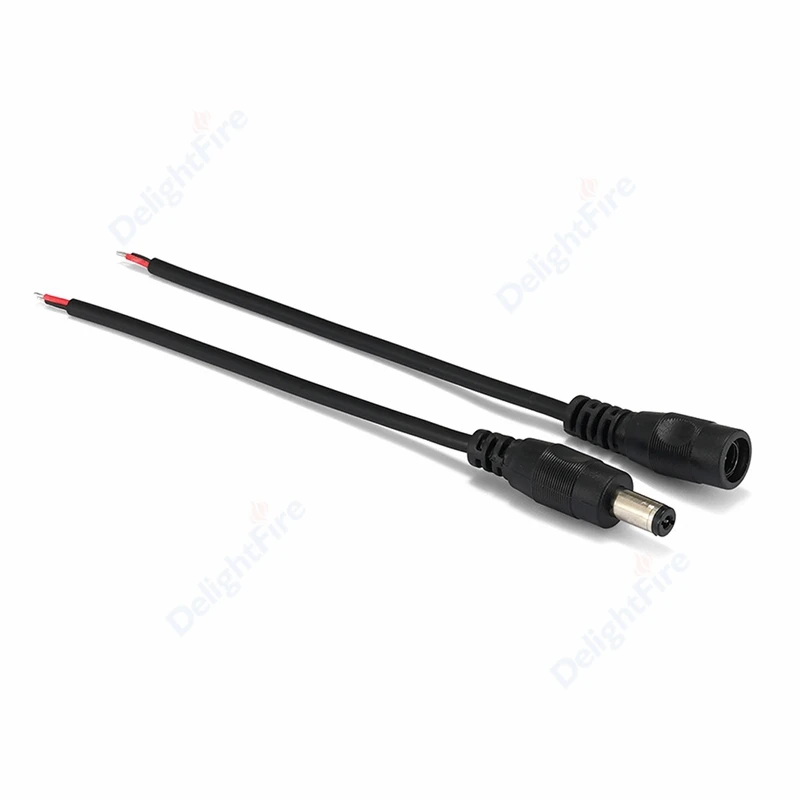 5.5 2.1mm DC 연장 케이블 22 20 18 AWG 연장 코드 12V 남성-여성 전원 어댑터 DC 커넥터 카메라 LED 스트립 DIY용