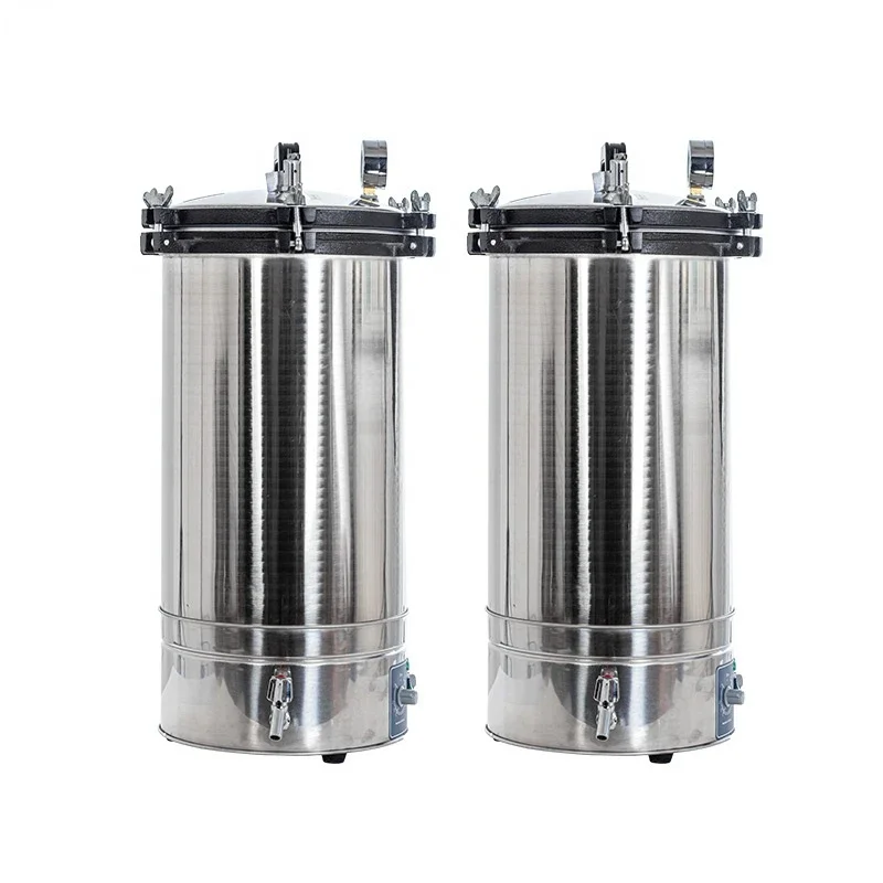 Automatic High Temperature Pressure Steam Sterilizer Pots 18L/24L/30L Portable Sterilization Autoclave Surgical Medical