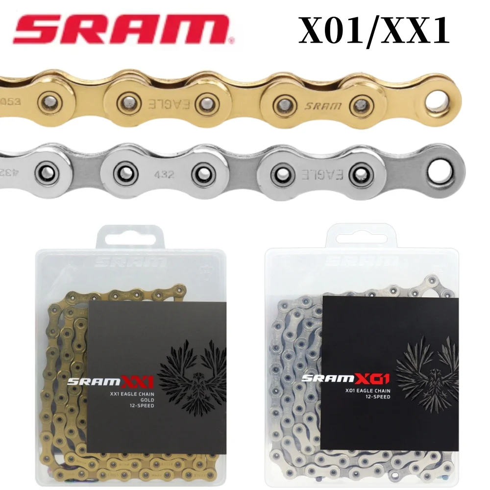 SRAM Eagle XX1 X01 GX NX 12 Speed Bicycle Chain 126 Links Mountain Road Bike Chain 12S 12V Bicycle Chain Quick-link Cycling Part