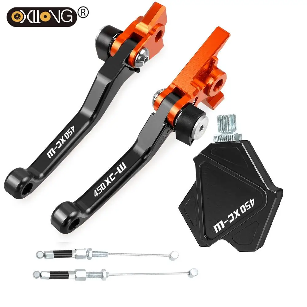 

Motorcross Dirt Bike CNC Brake Clutch Levers Stunt Clutch Pull Cable Lever Easy System For 450 XCW XC-W 2014 2015 2016 2017 2018