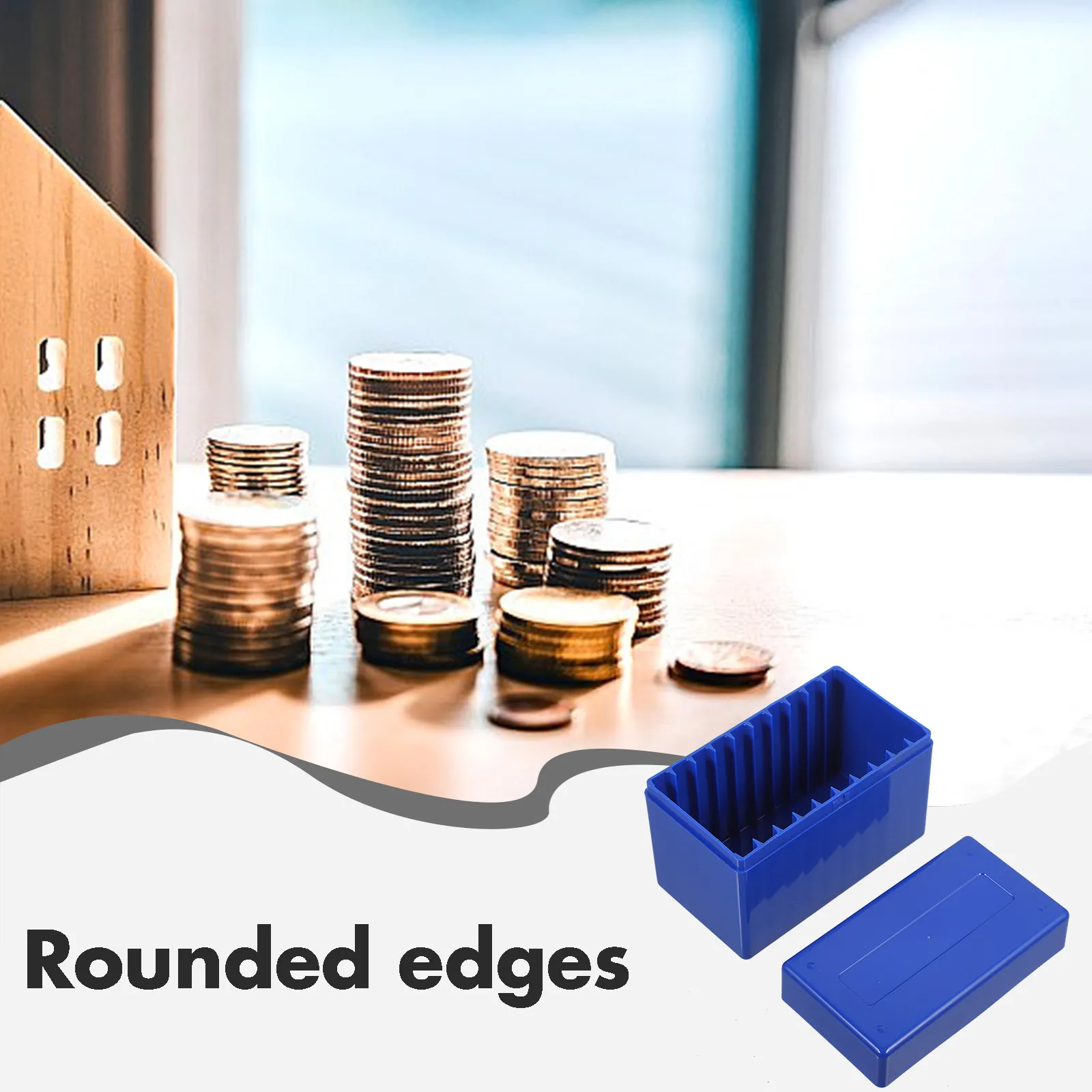 코인 컬렉션 보관용 컴팩트 플라스틱 코인 홀더 디스플레이 박스, 보호 케이스, 멀티 슬롯 디자인, 투명 디자인