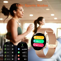 Montre connectée MEVADEN 8,5 mm ultra-fine de luxe en acier inoxydable pour femmes, écran AMOLED HD 1,43 pouces, moniteur de santé, montre connectée sport H33 4