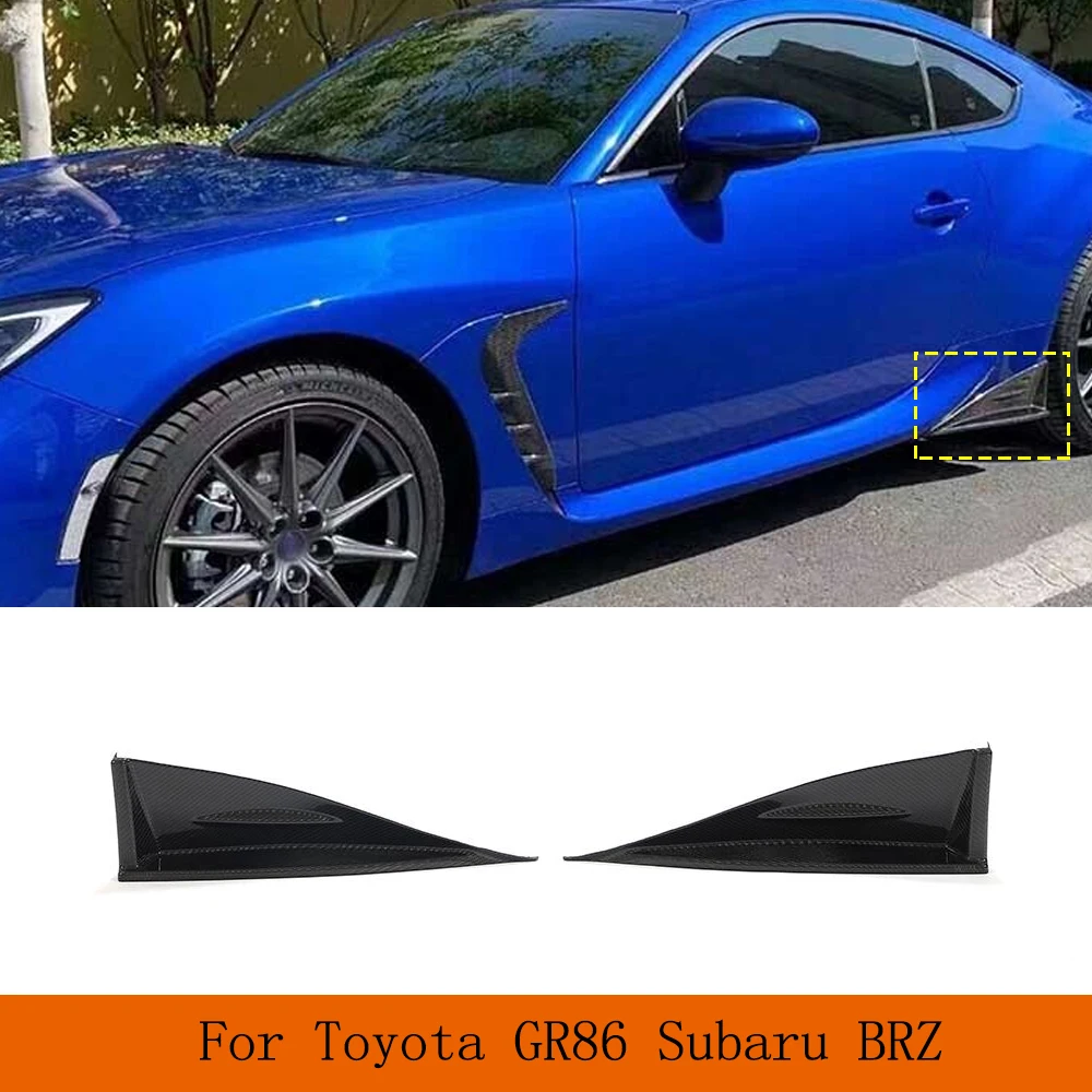 CarSideBumperSplittersForToyotaGR86SubaruBRZ20222023Carbon
