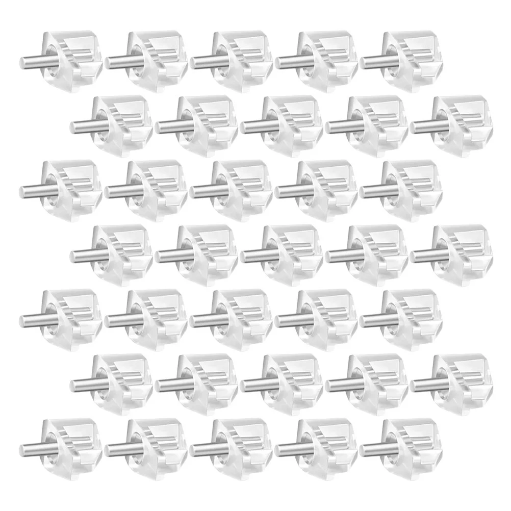 

100 Pcs Shelf Support Nails Pegs for Shelves Furniture Cabinet Large Plastic Pins