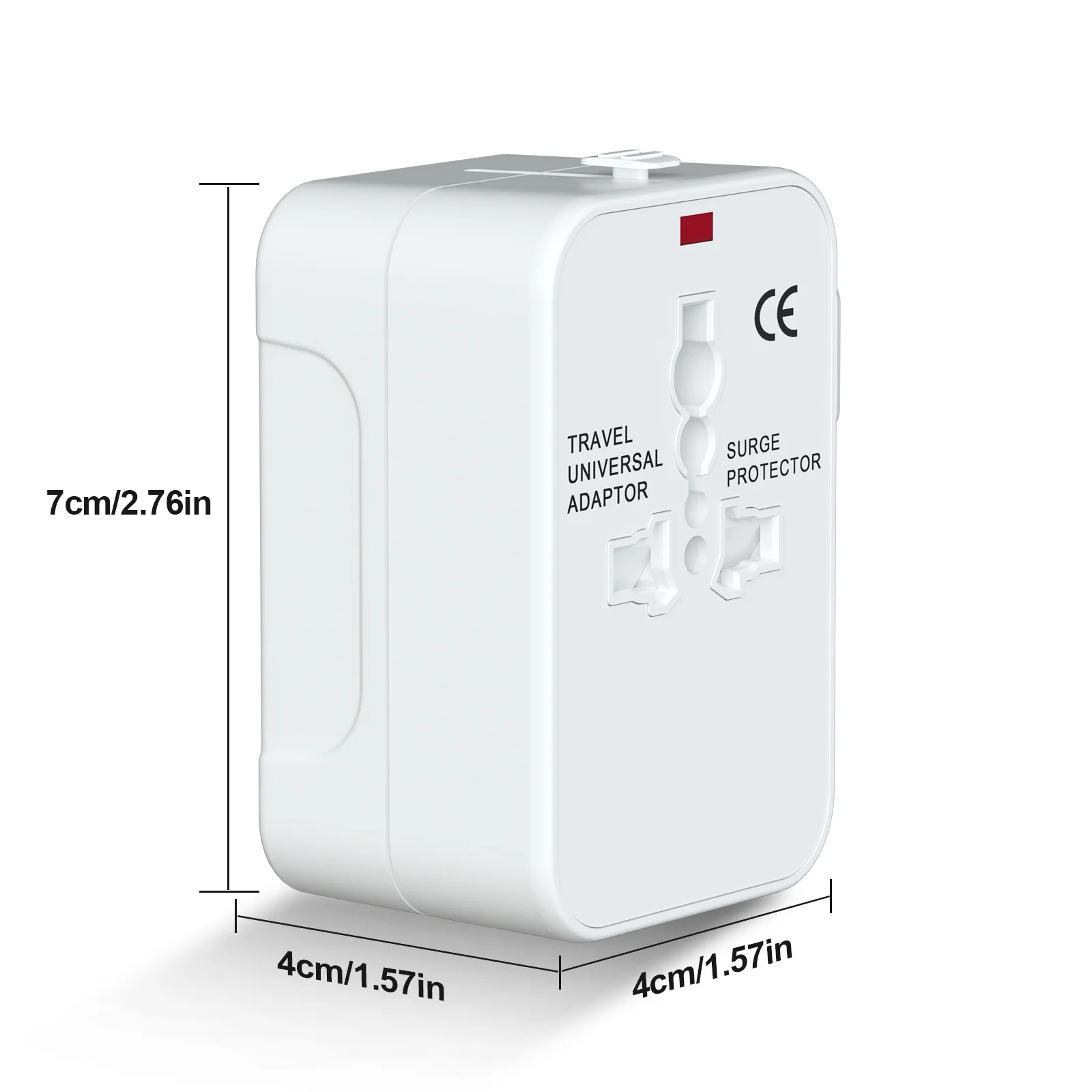 Adaptador De Viaje Universal Con 2 USB - Compatible Con USA, UE, UK, AUS Y Más De 150 Países
