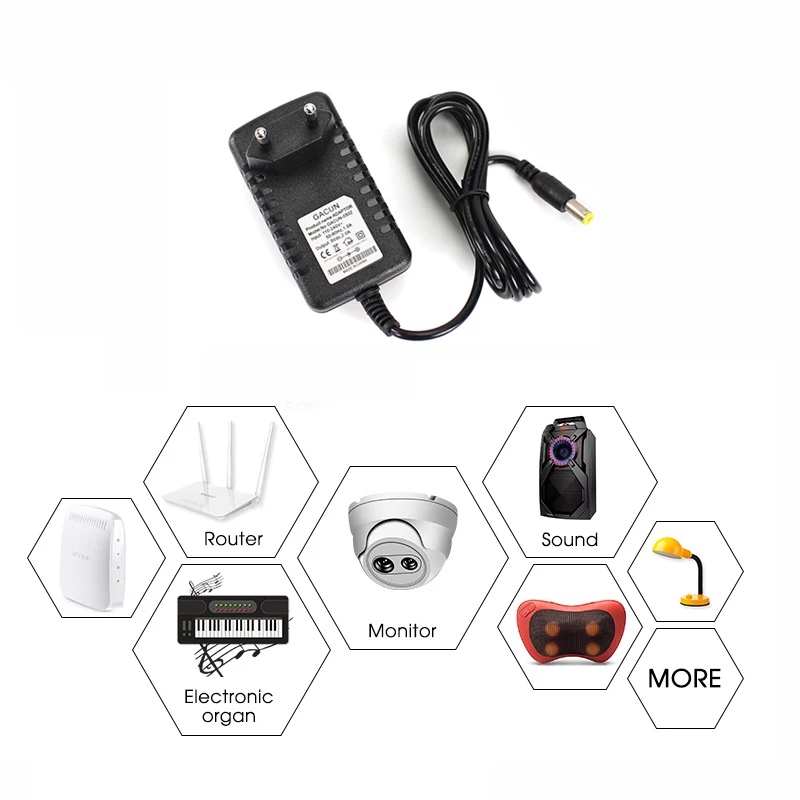 Chuwi herobook Pro用充電器,容量24w,2A,AC 100v-240v,12v dc