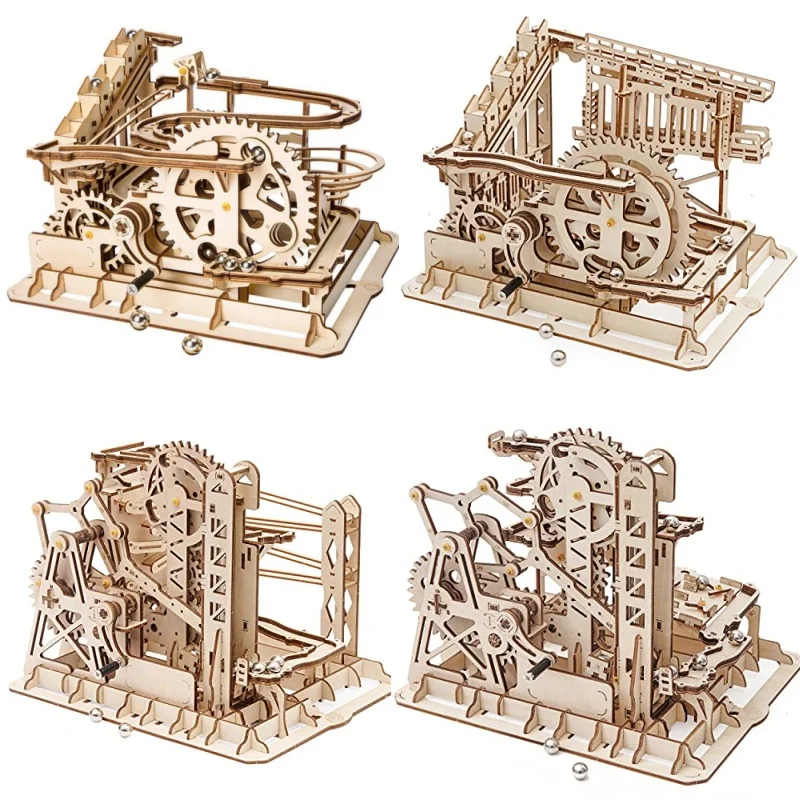 Robotime Rokr Marble Run Set 3D Wooden Puzzles Mechanical