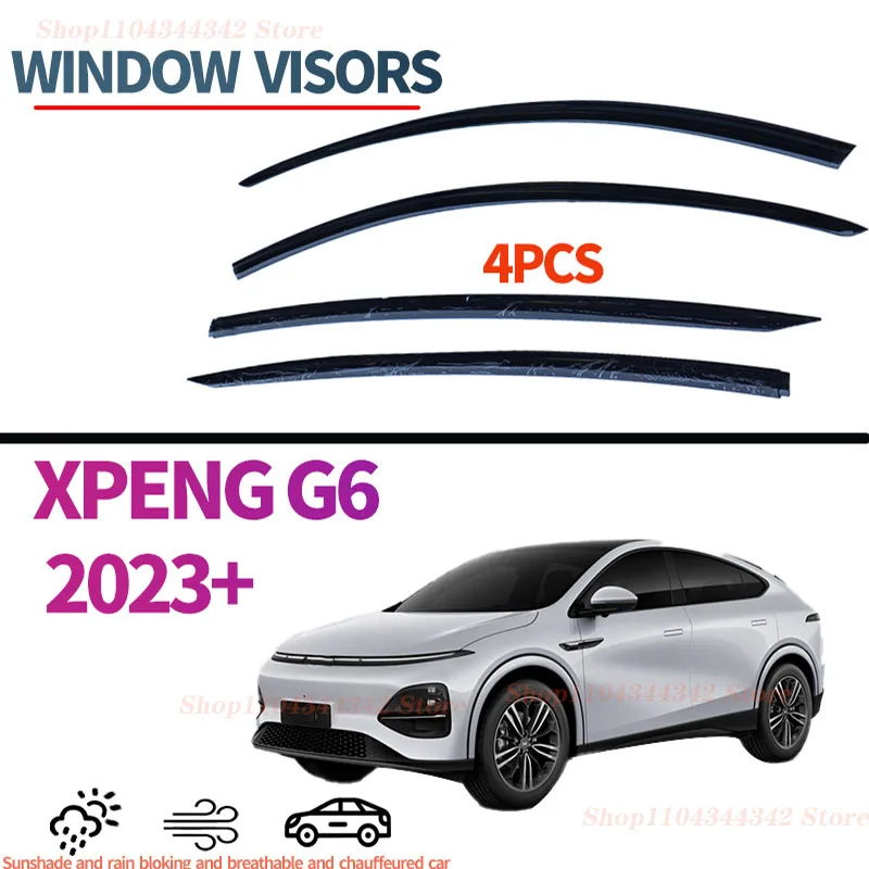 For XPENG G6 Window visors Rainwater prevention; Covering the sunlight; Anti fog; Snow prevention