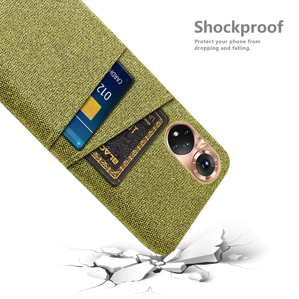 Premium Fabric Dual Card Phone Case Cover