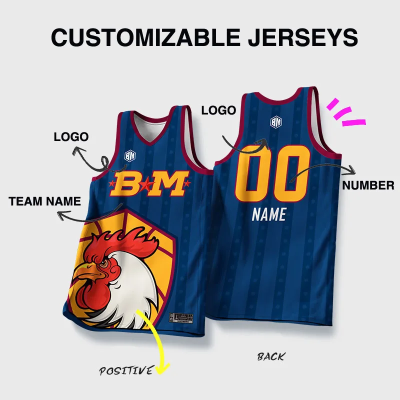 thumbnail image 1 of Camisetas de baloncesto BASKETMAN para hombre, con estampado de animales por sublimación completa, personalizables, con nombre del equipo, número y logotipo, chándales para hombre, 1 of 5