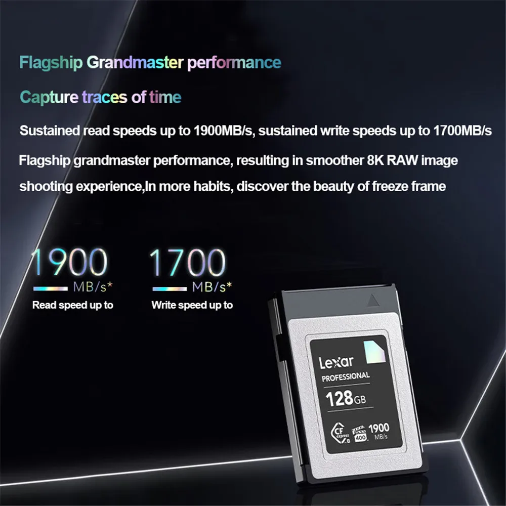 Lexar- CFexpress  B ī, 128GB 256GB VPG 400 CFe B 8K RAW XQD  ī޶ 1900 MB/s ޸ ī б