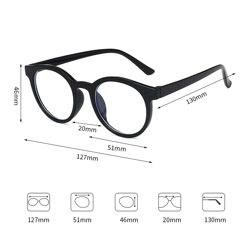 Kids Blue Light Blocking Glasses Anti Glare Blue Blockers Glasses with Spring Hinges for Reading Walking Gaming Watching