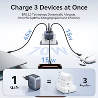 Vention 70W GaN Charger Type C Quick Charge 4.0 3.0 USB Charger For iPhone 16 15 14 Pro Macbook Air Laptop Tablet PD Fast Charge - Ảnh 5