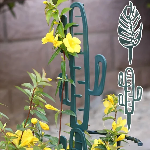 7 Shapes Plant Support Stand Plastic Cactus Racket Climbing Frame Balcony Flower Potted Fixed Rod Tomato Strawberry Supporter 4