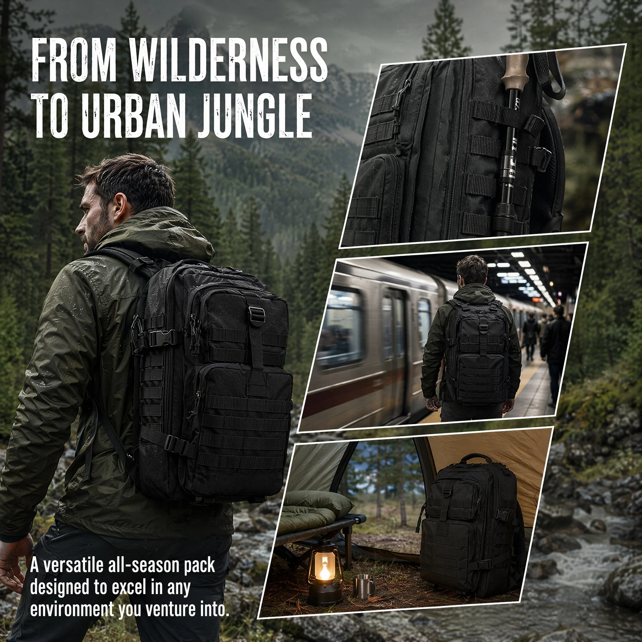 Classic Bag Big Capacity Tactical Backpack Camouflage Travel Outdoor Hiking Backpacks Men_voghion.com
