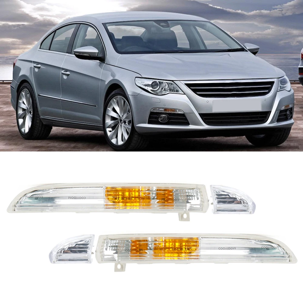 Car Front Bumper Daytime Running Lamp Turn Signal Corner Light For Volkswagen VW Passat CC 2009