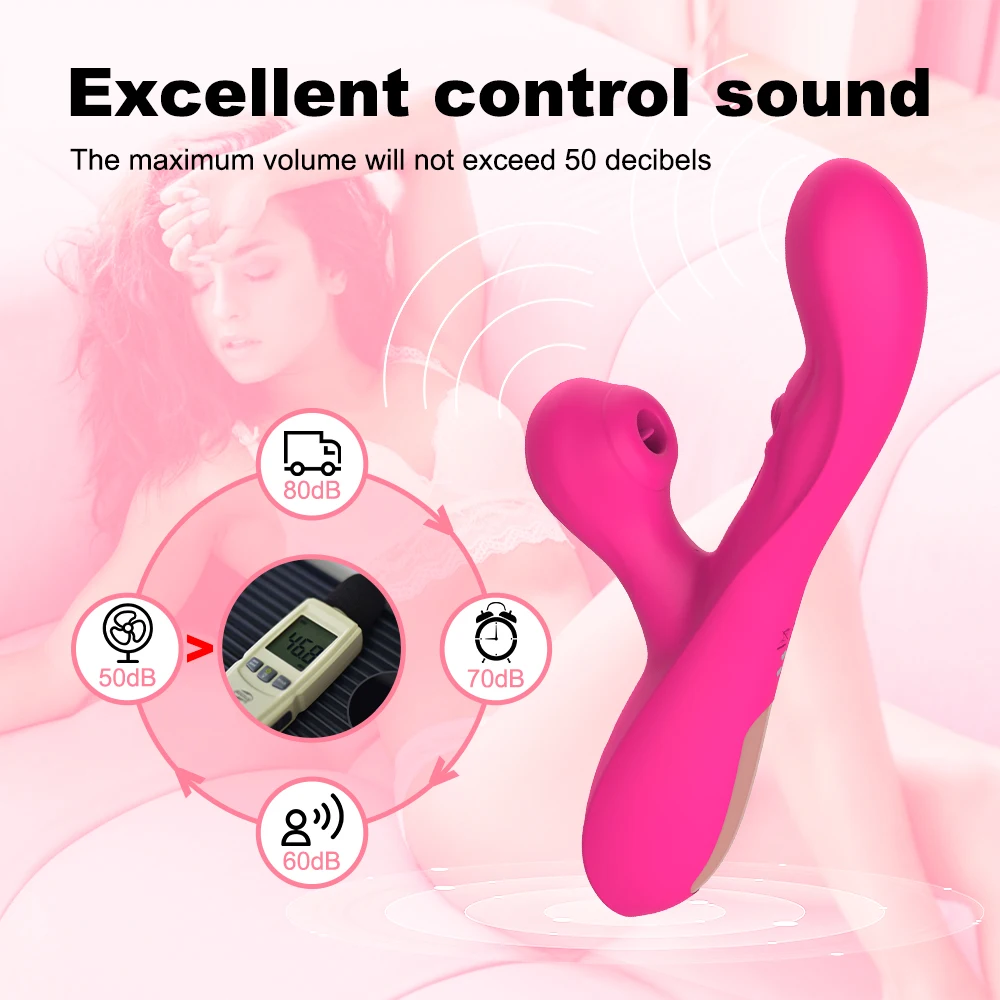 Powerful G Spot Vibrators for Women Flap Clitoris Stimulator Massager Rabbit Vibrator sucker sex toys for women pic