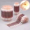 50/10PCS Multifunction Disinfected Stick Make Up Wood Iodine Disposable Medical Double Cotton Swab Makeup Portable Bar 3