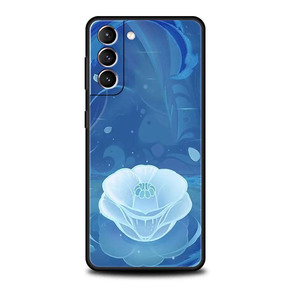Genshin Impact Logo Black Silicone Phone Case
