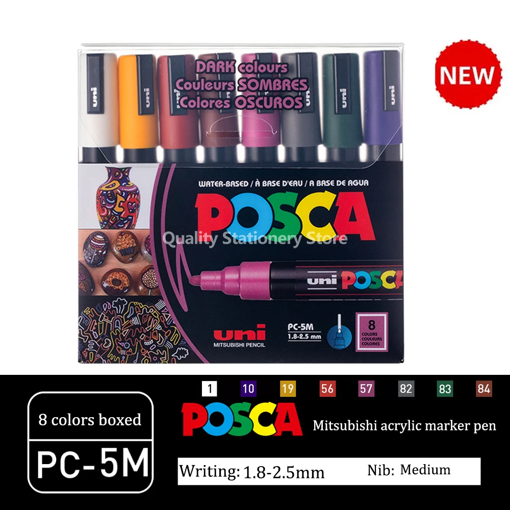 New UNI POSCA Marker Set Graffiti PC-5M POP Advertising Poster Pen Drawing  Hand-drawn Art Supplies Plumones Rotuladores - AliExpress