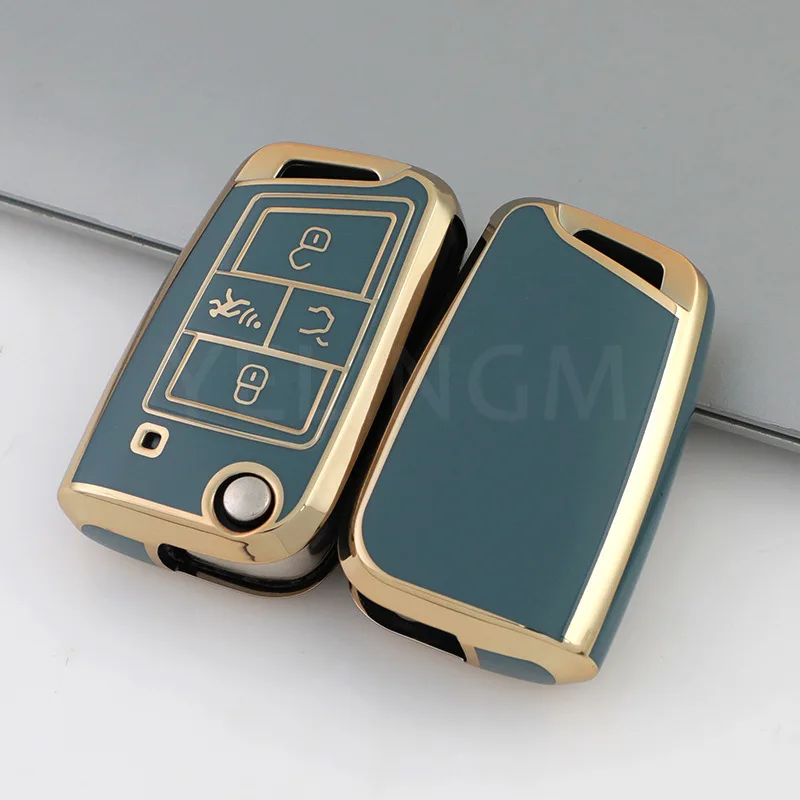 3 5 Button Tpu Car Key Case Cover for VW Polo Golf 7 Tiguan Skoda Octavia Kodiaq Karoq SEAT Ateca Leon Ibiza key case cover key case