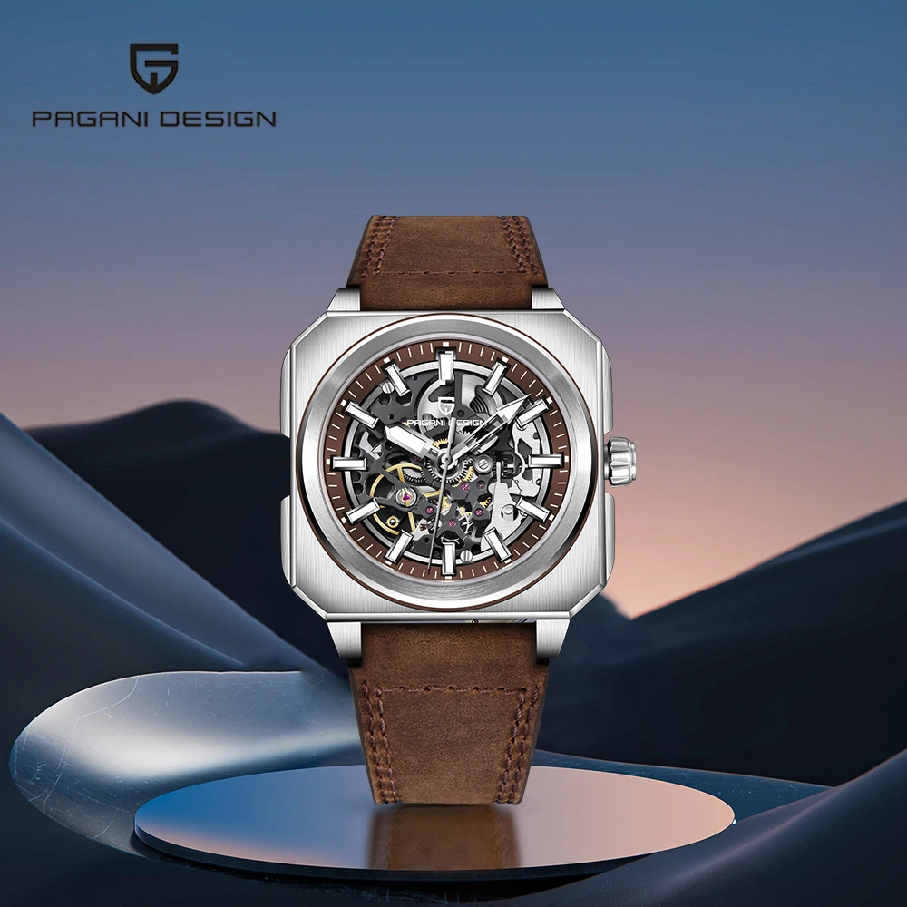 PAGANI DESIGN Men's Watches Mechanical Watches For Man Top Automatic Men's AR Sapphire Mirror Wristwatches reloj hombre