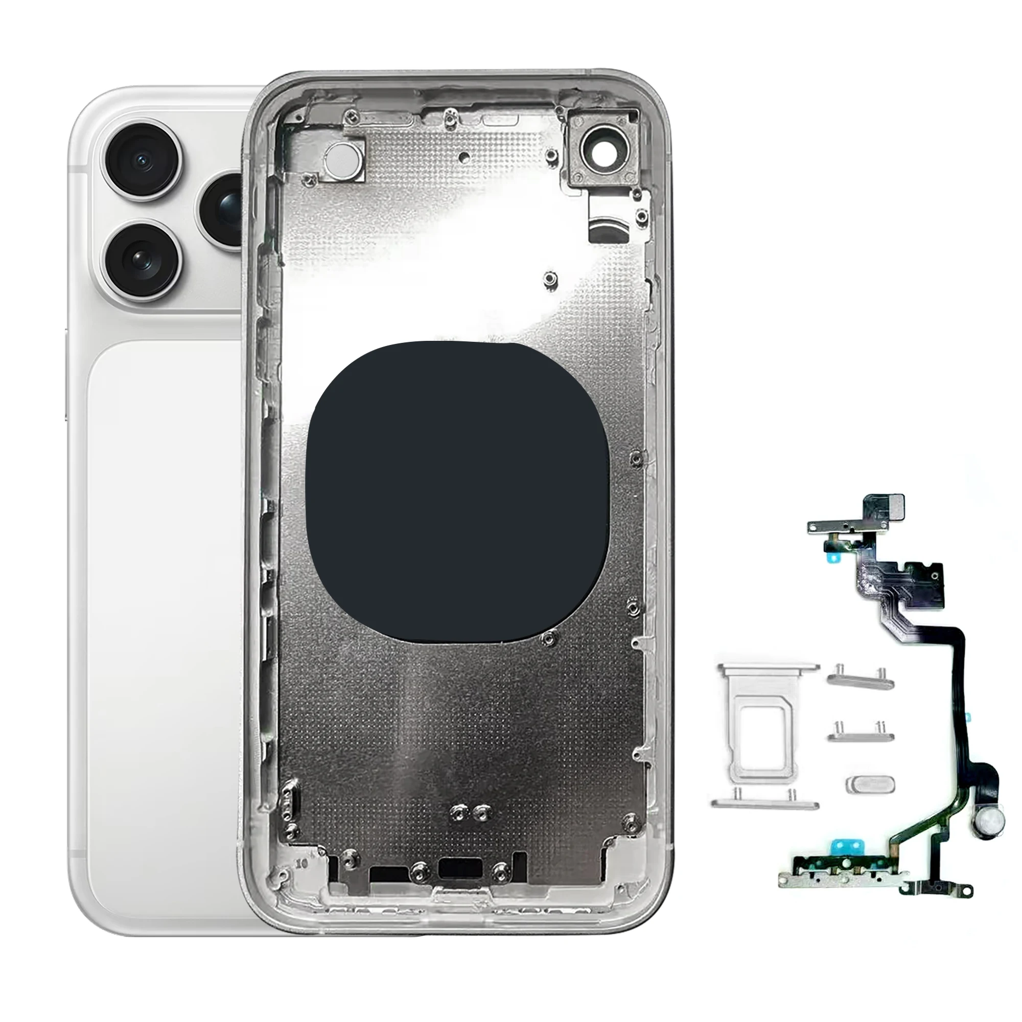 Housing for iPhone XR to 17 Pro Conversion Back Cover Replacement