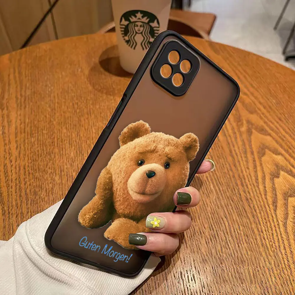 thumbnail image 1 of Funda mate para OPPO A97 A96 A95 A94 A93 A92 A78 A74 A73 A72 A57 A55 A54 A53 A17 A16 4G 5G Funda traviesa t-oso de peluche pareja, 1 of 5