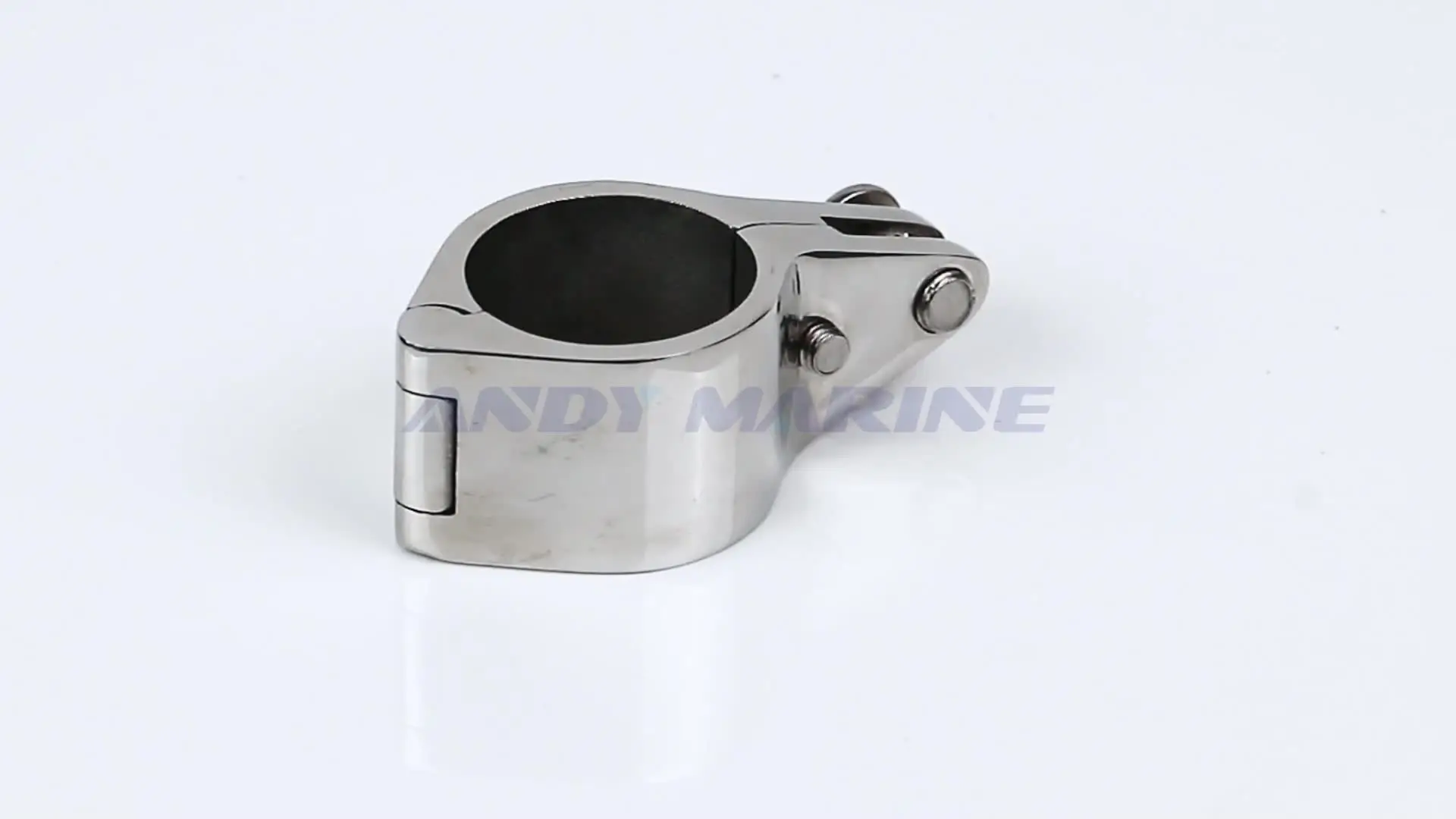 Raccordi Barca In Acciaio Inox 316: 2 Terminali A Occhio E 2 Morsetti Scorrevoli Per Tubo Da 22 Mm - Adattatori Per Tende Bimini E Cappottine Nautiche