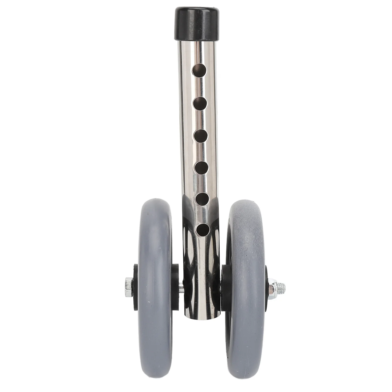 2Pcs Walker Replacement Wheel 6 Gear Height Adjustable Smoothly Rolling Rollator Wheel Legs Walker Replacement Leg