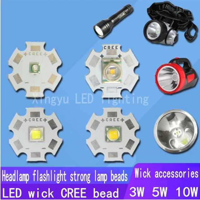 Linterna LED de alta potencia para bicicleta y coche, lámpara de cuentas  blancas frías de 3W, 5W, 10W, 18W, 3535, XPE, 5050, XML2, XHP50, T6, 3V,  6V, DIY - AliExpress