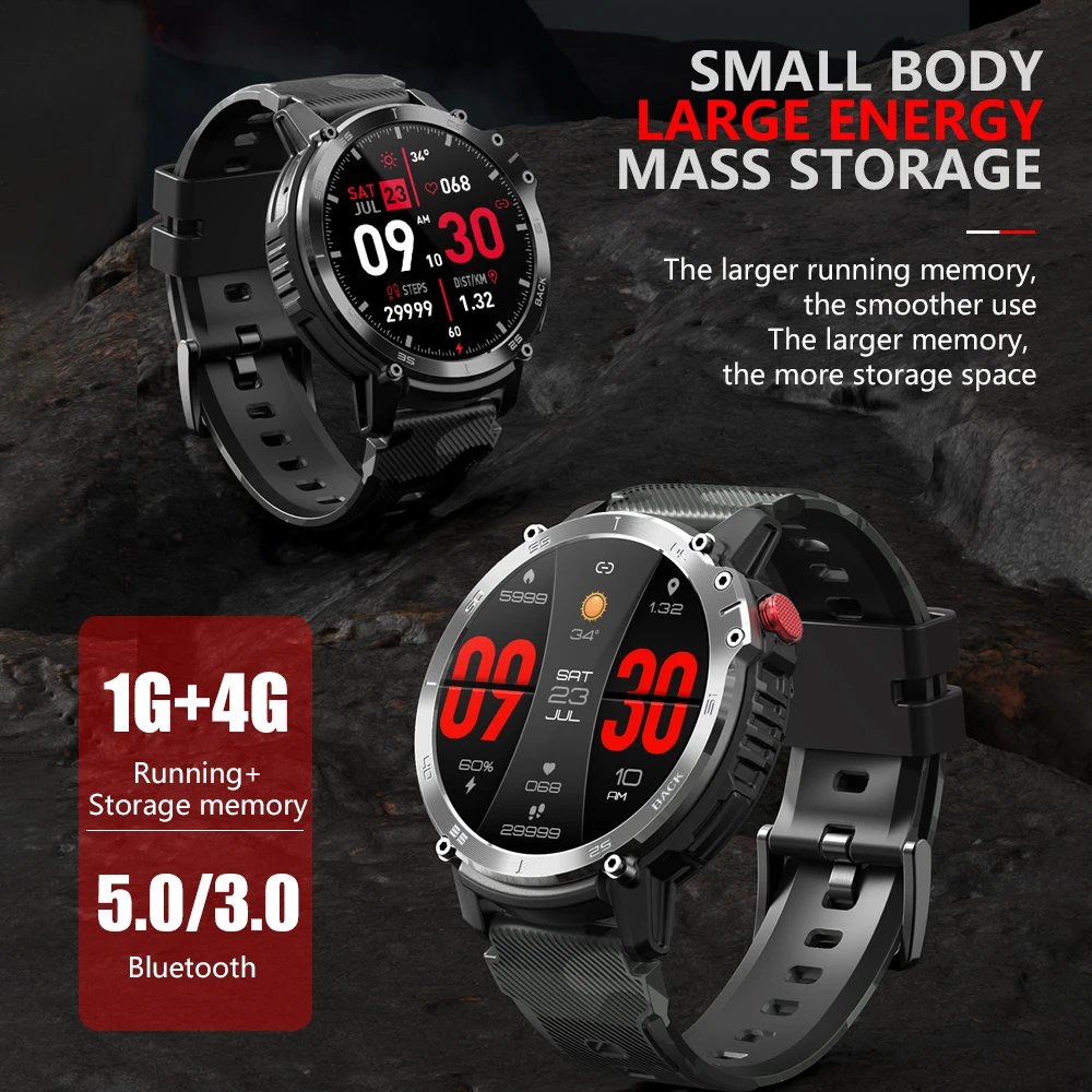 SKMEI 400mAh   ȭ Smartwatch 1.6 ġ IP68  4G ROM 1G RAM   ÷̾  Ʈ ġ