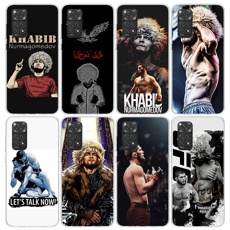Custodia Per Telefono Khabib Nurmagomedov Per Xiaomi Redmi Note 12 11 10 11E Pro Plus 12S 11S 11T 10S 9 9S 8 8T 7 9T Clear Soft Tpu Back Co