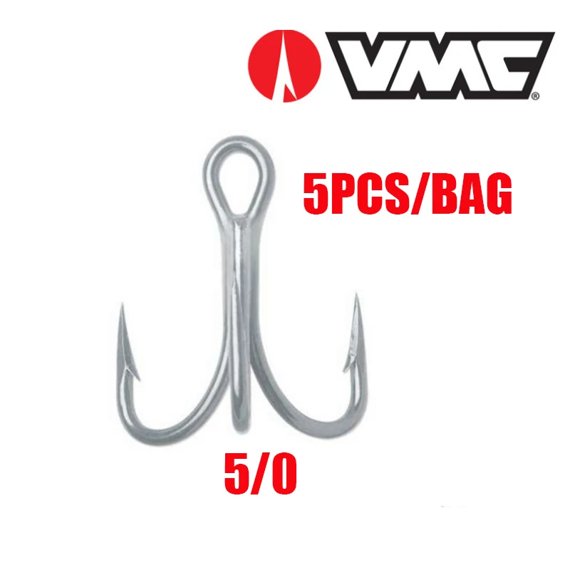 Fishing VMC Treble Hook 3X Fishing Hook 5pcs/BAG Sharp 3X Strong