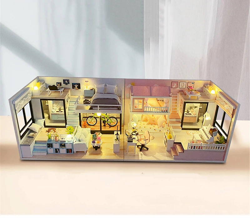 Modern Loft V2 Dollhouse DIY Miniature House Kit