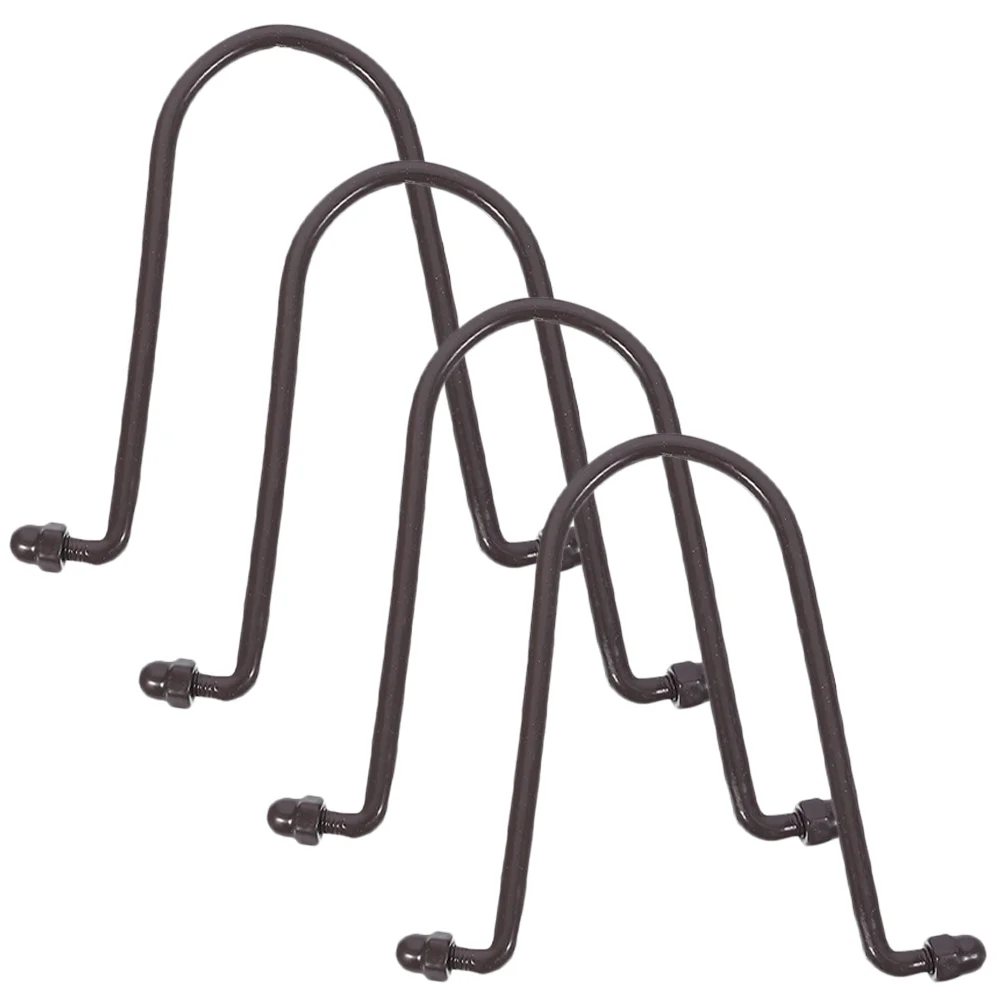 4 Pcs Rain Chain Hook Hooks Accessories Garden Hangers for Gutter Iron Parts Downspout