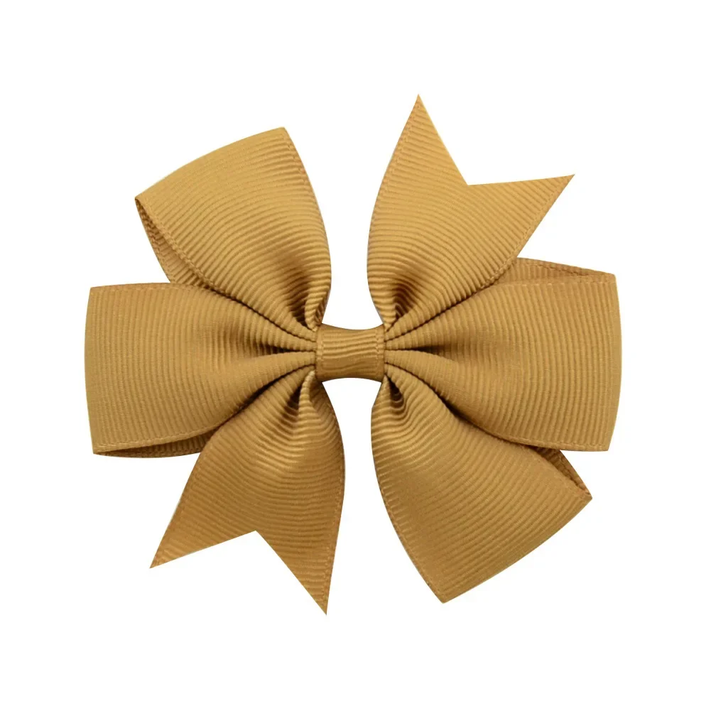 Vibrant Solid Grosgrain Ribbon Hair Bows for Girls - Boutique Hair Clips & Accessories