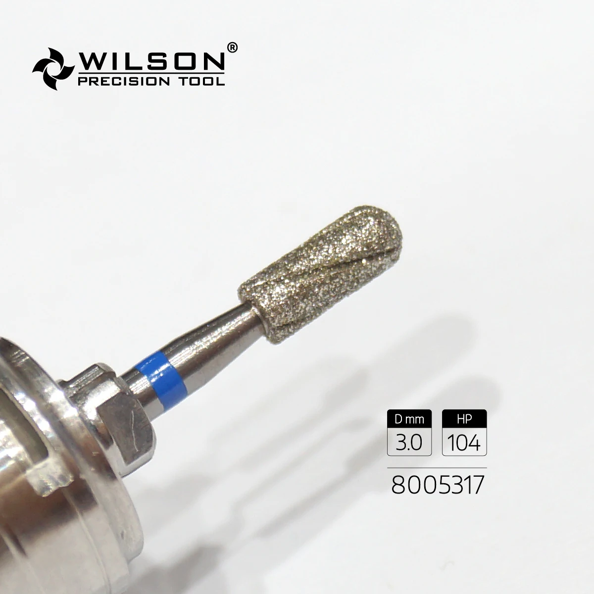 

3.0mm Rounded Top Barrel Shape 8005317 With Cooling Groove High Wear Resistance Well Sun Dental Diamond Bits Dental Bur