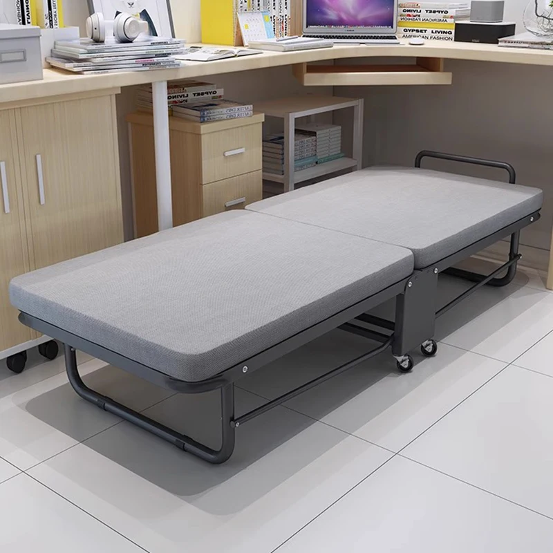 

Relax Apartment Bed High Quality Full Body Modern Metal Fashionable Beds Folding Luxury Cama Plegable Living Room Furnitures